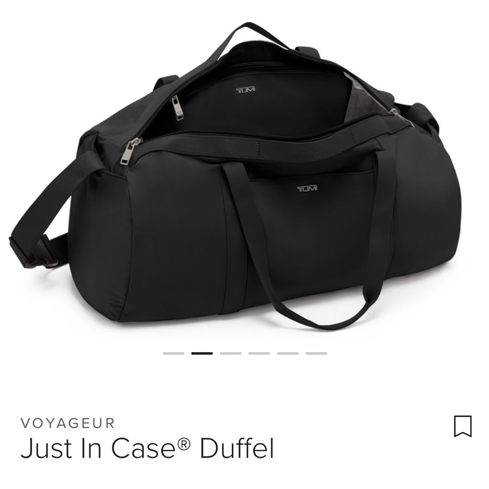 🧳NWT Tumi Just In Case Duffel in black.